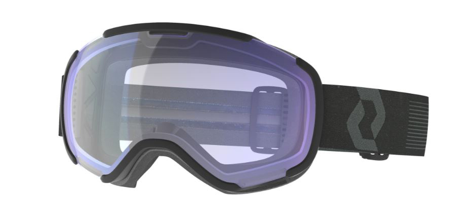 очки маска для горных лыж scott faze ll mineral black/illuminator blue chrome