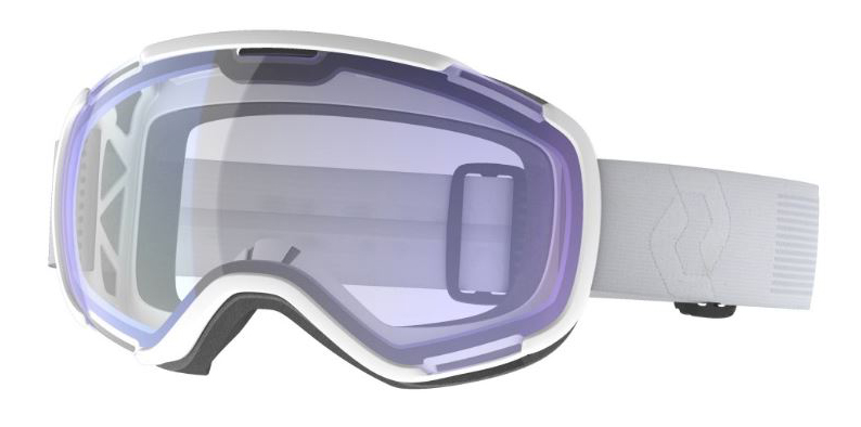 очки маска для горных лыж scott faze ll mineral white/illuminator blue chrome