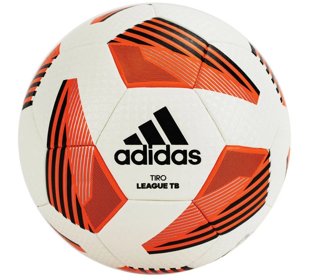 мяч футбольный adidas tiro league tb fs0374, р.5, ims, 32 пан., пу, термосшивка, бело-оранжевый