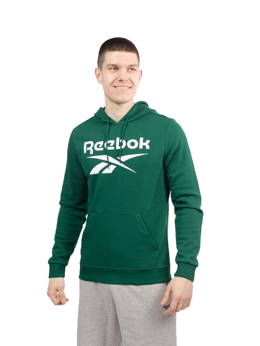 толстовка мужская reebok identity big logo ft зеленый