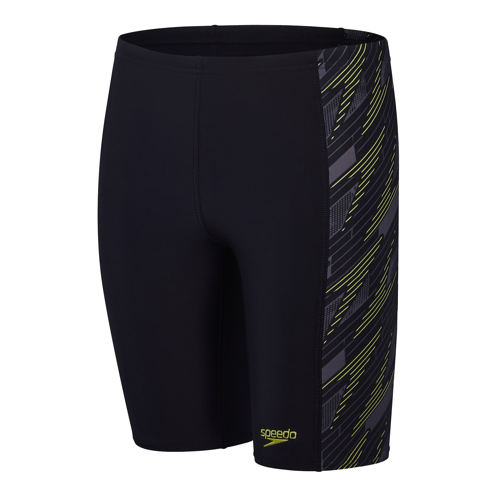 Плавки-шорты мужские Speedo Hyperboom Splice чёрный/желтый