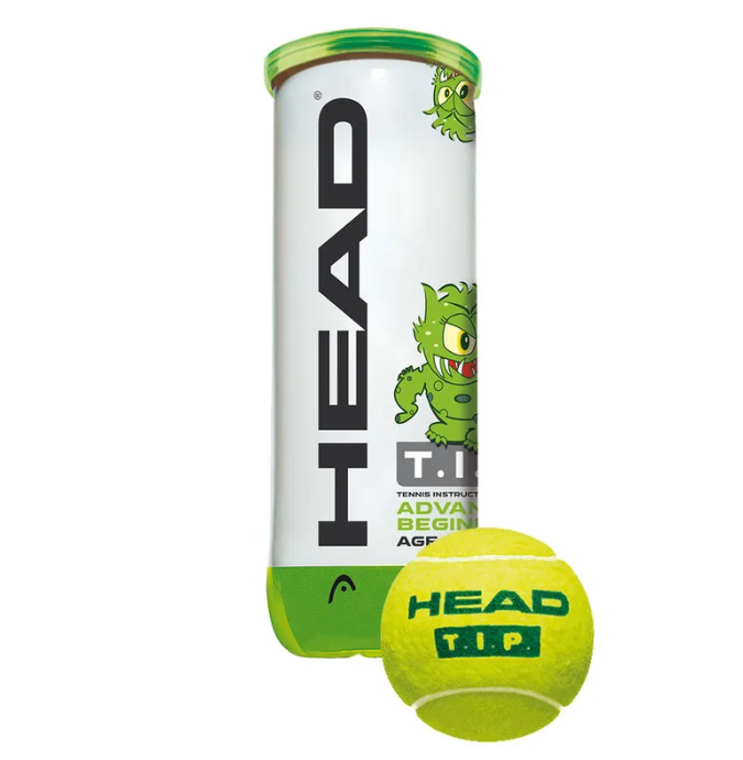 мяч для большого тенниса head 3b tip 6 dz зеленый(1шт.)