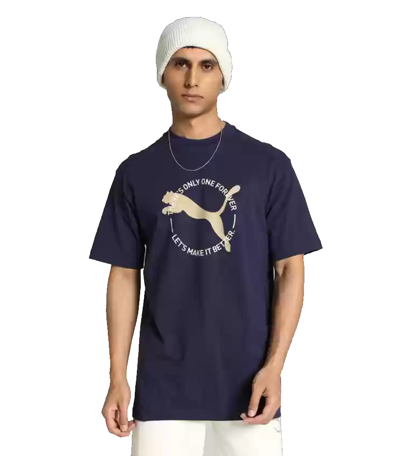 футболка мужская puma better sportswear синий