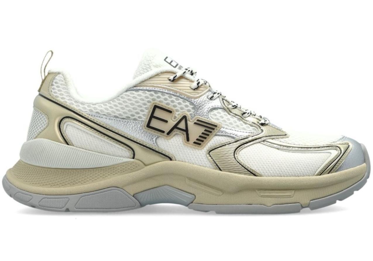 Кроссовки женские EA7 Emporio Armani X8X249 white/gold