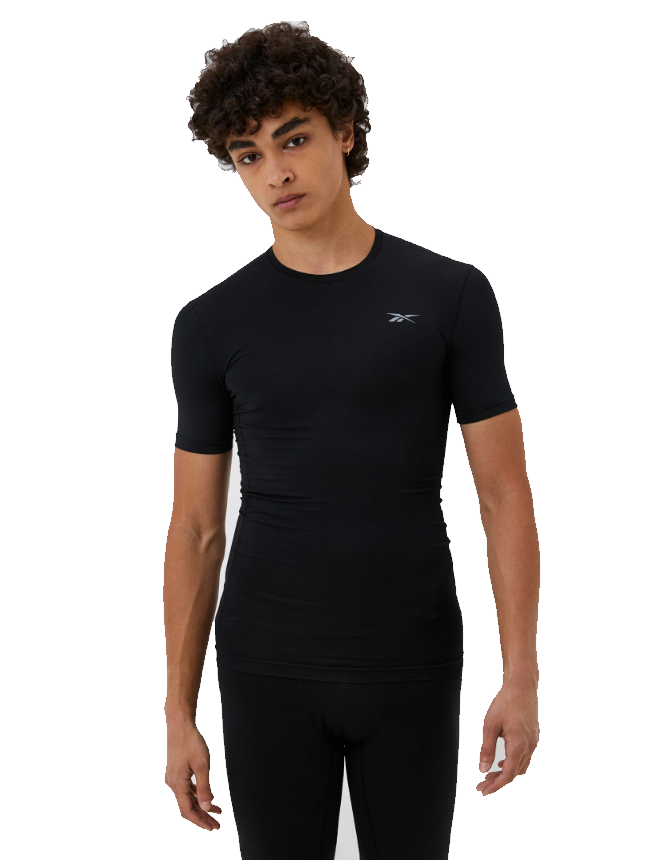 футболка мужская reebok compression чёрный