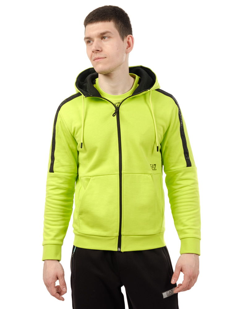 Толстовка мужская EA7 Emporio Armani 3DPM88 lime