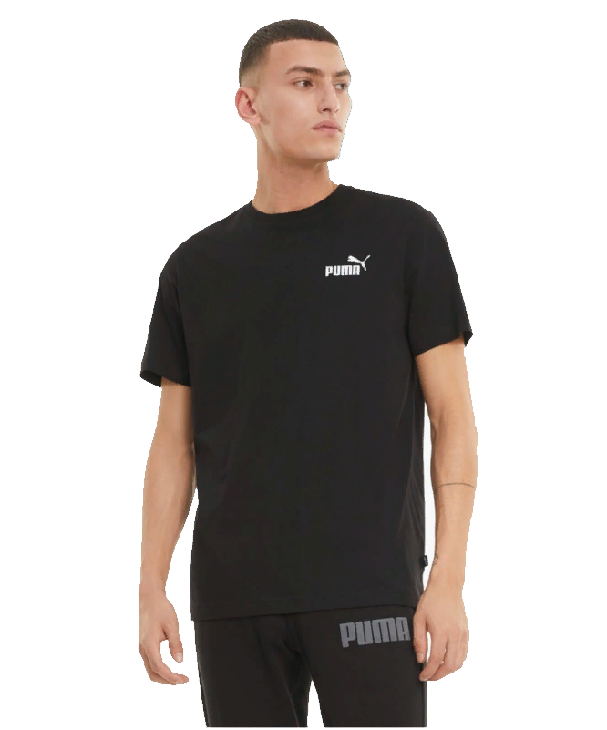 футболка мужская puma ess small logo чёрный